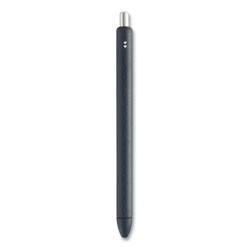 Inkjoy Gel Pen, Retractable, Medium 0.7 Mm, Black Ink, Black/smoke Barrel, 8/pack