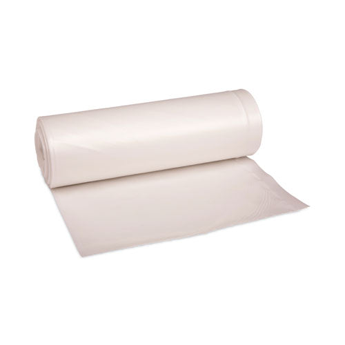 High-density Can Liners, 45 Gal, 19 Mic, 40" X 46", Natural, 25 Bags/roll, 6 Rolls/carton