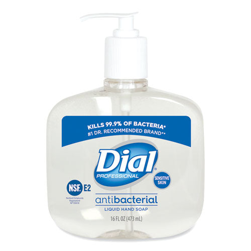 Antibacterial Liquid Hand Soap For Sensitive Skin, Floral, 16 Oz Pump, 12/carton