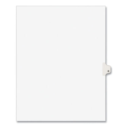 Preprinted Legal Exhibit Side Tab Index Dividers, Avery Style, 26-tab, O, 11 X 8.5, White, 25/pack, (1415)