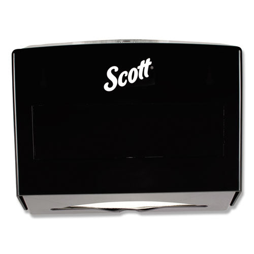 Scottfold Folded Towel Dispenser, 10.75 X 4.75 X 9, Black