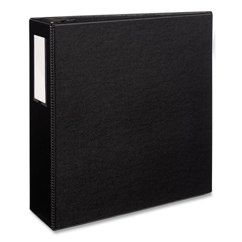 Durable Non-view Binder With Durahinge And Ezd Rings, 3 Rings, 4" Capacity, 11 X 8.5, Black, (8802)