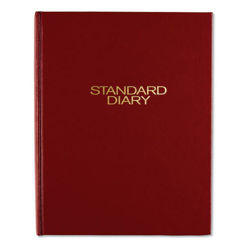 Standard Diary Daily Diary, 2024 Edition, Medium/college Rule, Red Cover, (200) 9.5 X 7.5 Sheets