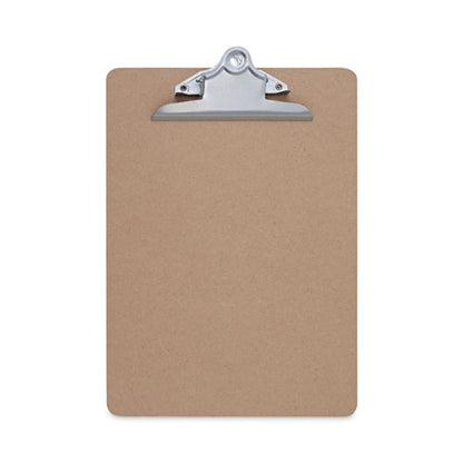 Hardboard Clipboard, 1.25" Clip Capacity, Holds 8.5 X 11 Sheets, Brown