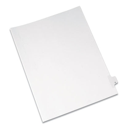 Preprinted Legal Exhibit Side Tab Index Dividers, Allstate Style, 26-tab, X, 11 X 8.5, White, 25/pack