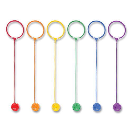 Swing Ball Set, 5.5" Diameter, Assorted Colors, 6/set