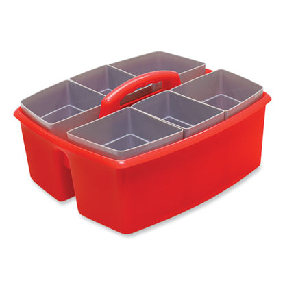 Large Caddy With Sorting Cups, Red, 2/carton