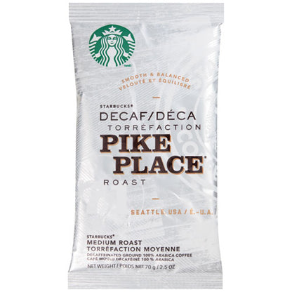 Coffee, Pike Place Decaf, 2 1/2 Oz Packet, 18/box