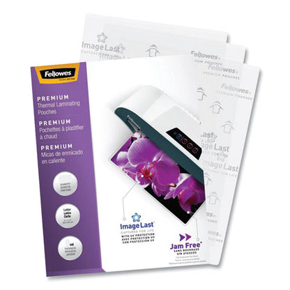 Imagelast Laminating Pouches With Uv Protection, 5 Mil, 9" X 11.5", Gloss Clear, 60/pack