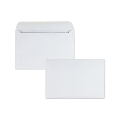 Open-side Booklet Envelope, #6 1/2, Hub Flap, Gummed Closure, 6 X 9, White, 500/box