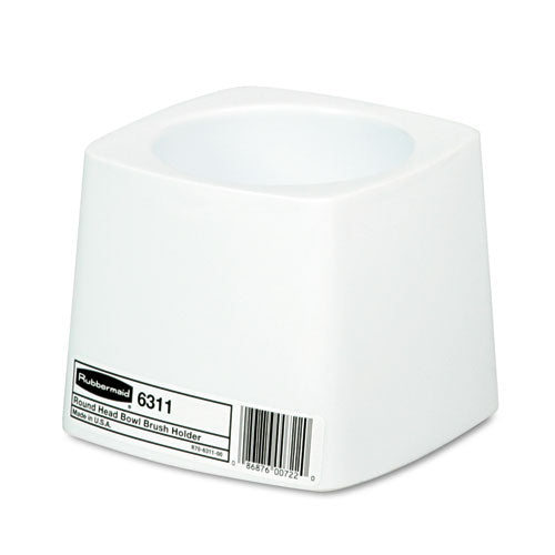 Commercial-grade Toilet Bowl Brush Holder, White