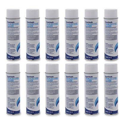 Stainless Steel Cleaner And Polish, Lemon, 18 Oz Aerosol Spray, 12/carton