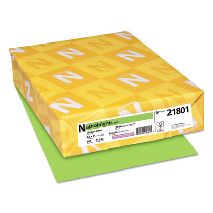 Color Paper, 24 Lb Bond Weight, 8.5 X 11, Martian Green, 500/ream