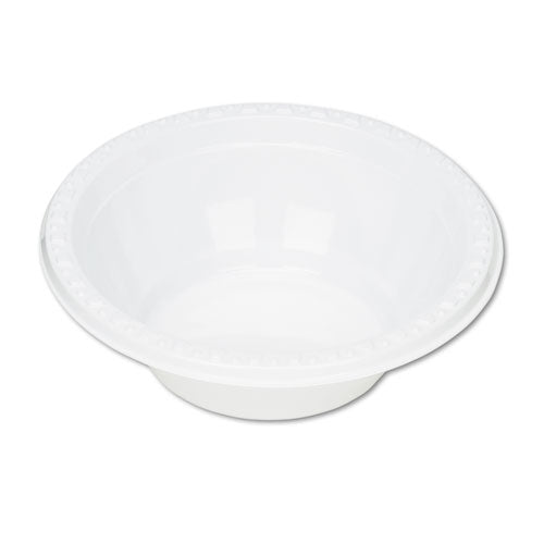 Plastic Dinnerware, Bowls, 5 Oz, White, 125/pack