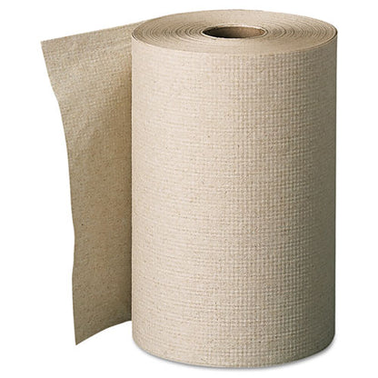 Pacific Blue Basic Nonperforated Paper Towels, 1-ply, 7.88 X 350 Ft, Brown, 12 Rolls/carton