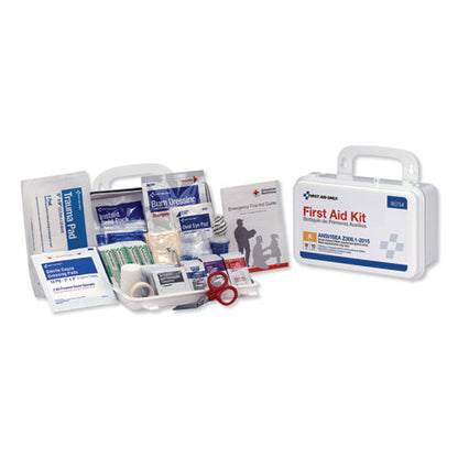 Ansi Class A 10 Person First Aid Kit, 71 Pieces, Plastic Case