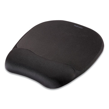 Memory Foam Mouse Pad With Wrist Rest, 7.93 X 9.25, Black