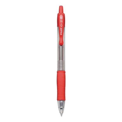 G2 Premium Gel Pen Convenience Pack, Retractable, Extra-fine 0.38 Mm, Red Ink, Smoke/red Barrel