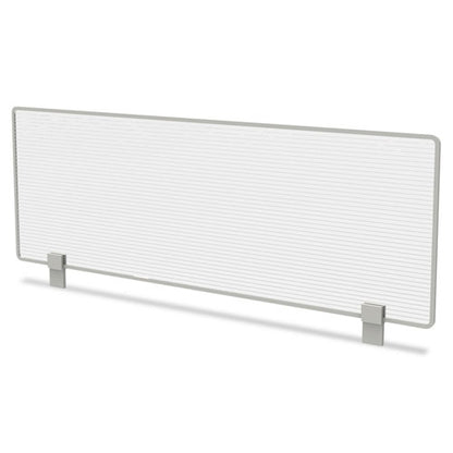 Trento Line Dividing Panel, Polycarbonate, 47.13w X 1.75d X 15.5h, Translucent