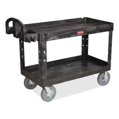 Heavy-duty Platform Truck Cart, 1,200 Lb Capacity, 24 X 48 Platform, Black