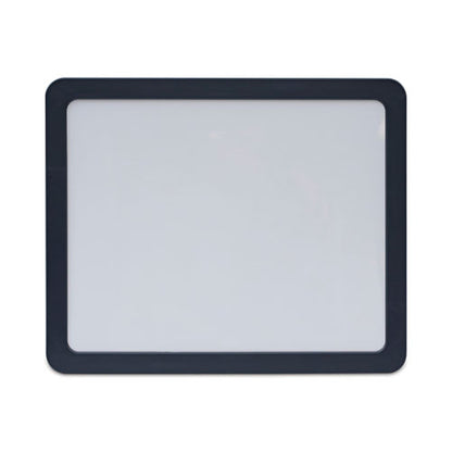 Recycled Cubicle Dry Erase Board, 15.88 X 12.88, White Surface, Charcoal Plastic Frame