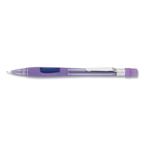 Quicker Clicker Mechanical Pencil, 0.7 Mm, Hb (#2), Black Lead, Transparent Violet Barrel