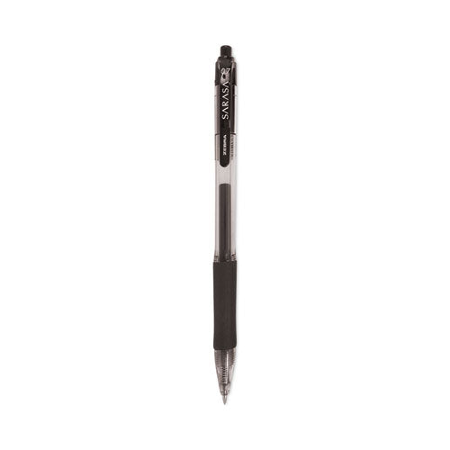 Sarasa Dry Gel X20 Gel Pen Value Pack, Retractable, Medium 0.7 Mm, Black Ink, Clear/black Barrel, 24/box