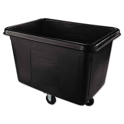 Cube Truck, 105 Gal, 500 Lb Capacity, Plastic, Black