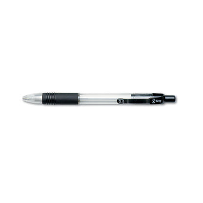 Z-grip Mechanical Pencil, 0.5 Mm, Hb (#2), Black Lead, Clear/black Barrel, Dozen