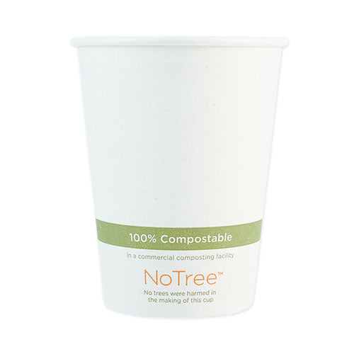 Notree Paper Hot Cups, 12 Oz, Natural, 1,000/carton