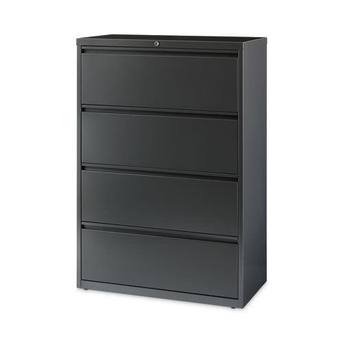 Lateral File Cabinet, 4 Letter/legal/a4-size File Drawers, Charcoal, 36 X 18.62 X 52.5