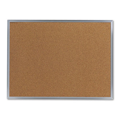 Cork Bulletin Board, 24 X 18, Tan Surface, Aluminum Frame