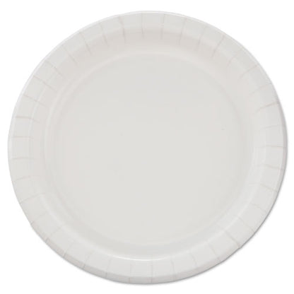 Bare Eco-forward Clay-coated Paper Dinnerware, Proplanet Seal, Plate, 8.5" Dia, White, 125/pack, 4 Packs/carton