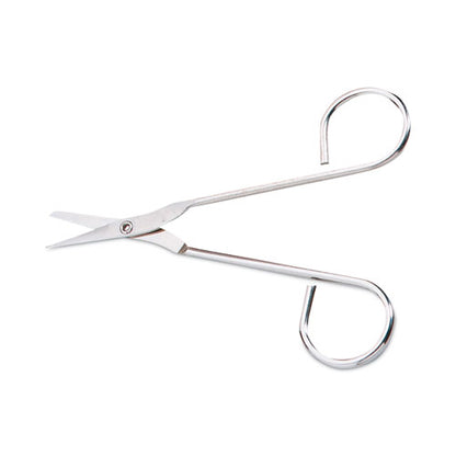 Scissors, Pointed Tip, 4.5" Long, Nickel Straight Handle