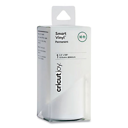 Joy Permanent Smart Vinyl For Assorted Surfaces, 5.5 X 120, White