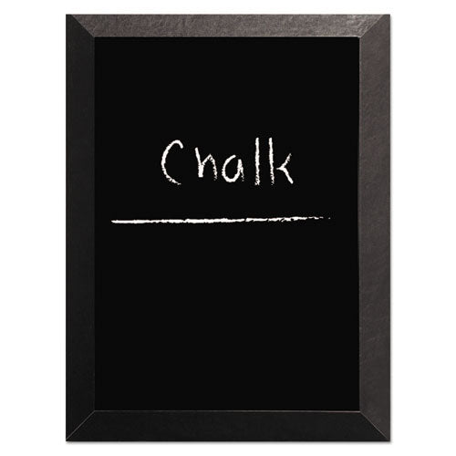 Kamashi Chalk Board, 48 X 36, Black Surface, Black Wood Frame