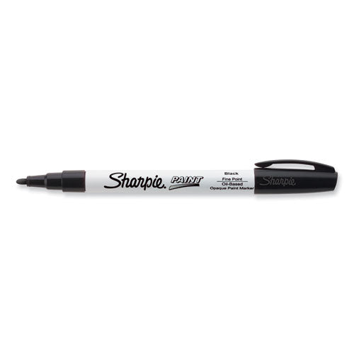 Permanent Paint Marker, Fine Bullet Tip, Black