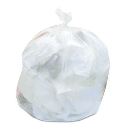 High-density Waste Can Liners, 30 Gal, 8 Mic, 30" X 37", Natural, 25 Bags/roll, 20 Rolls/carton