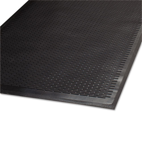 Clean Step Outdoor Rubber Scraper Mat, Polypropylene, 36 X 60, Black