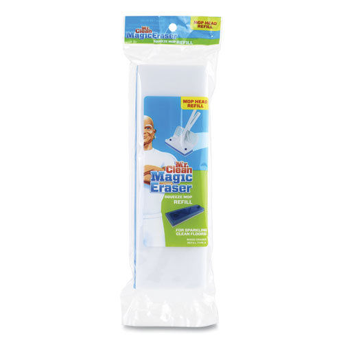 Magic Eraser Squeeze Mop Refill, Foam, 9.9 X 3.4 X 1.6, White/blue