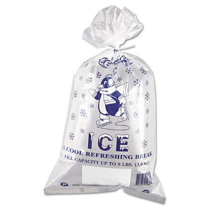 Ice Bags, 1.5 Mil, 11" X 20", Clear, 1,000/carton