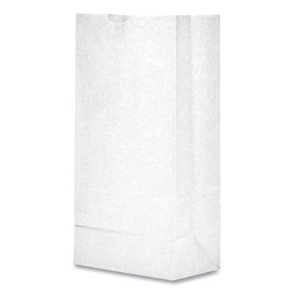 Grocery Paper Bags, 35 Lb Capacity, #8, 6.13" X 4.17" X 12.44", White, 500 Bags