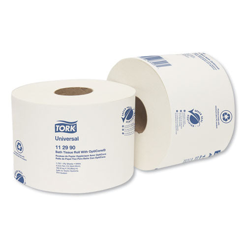 Universal Bath Tissue Roll With Opticore, Septic Safe, 1-ply, White, 1,755 Sheets/roll, 36/carton