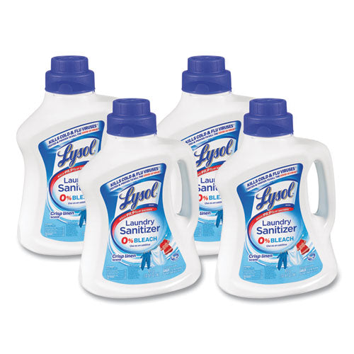 Laundry Sanitizer, Liquid, Crisp Linen, 90 Oz, 4/carton