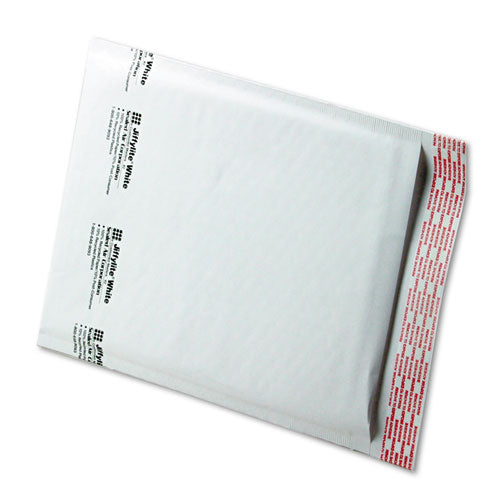 Jiffylite Self-seal Bubble Mailer, #2, Barrier Bubble Air Cell Cushion, Self-adhesive Closure, 8.5 X 12, White, 100/carton