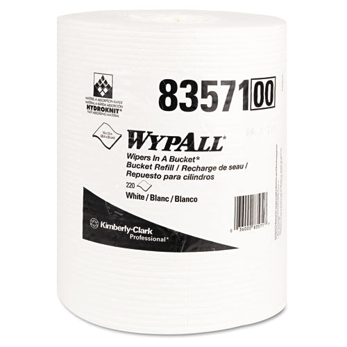 X70 Wipers In A Bucket Refills, No Bucket, 13 X 10, White, 220/rolls, 3 Rolls/carton