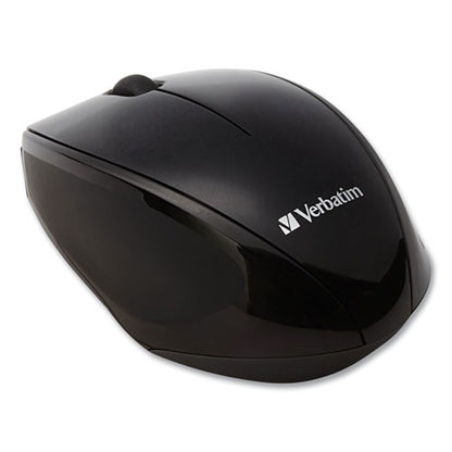 Wireless Notebook Multi-trac Blue Led Mouse, 2.4 Ghz Frequency/32.8 Ft Wireless Range, Left/right Hand Use, Black