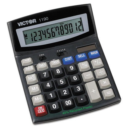 1190 Executive Desktop Calculator, 12-digit Lcd