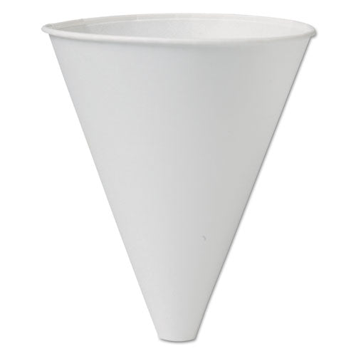 Bare Eco-forward Treated Paper Funnel Cups, Proplanet Seal, 10 Oz, White, 250/bag, 4 Bags/carton