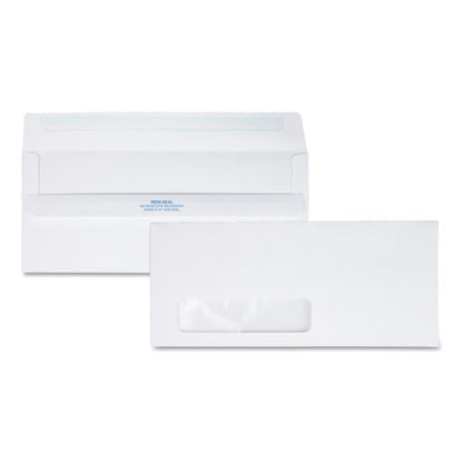 Redi-seal Envelope, Address Window, #10, Commercial Flap, Redi-seal Adhesive Closure, 4.13 X 9.5, White, 500/box